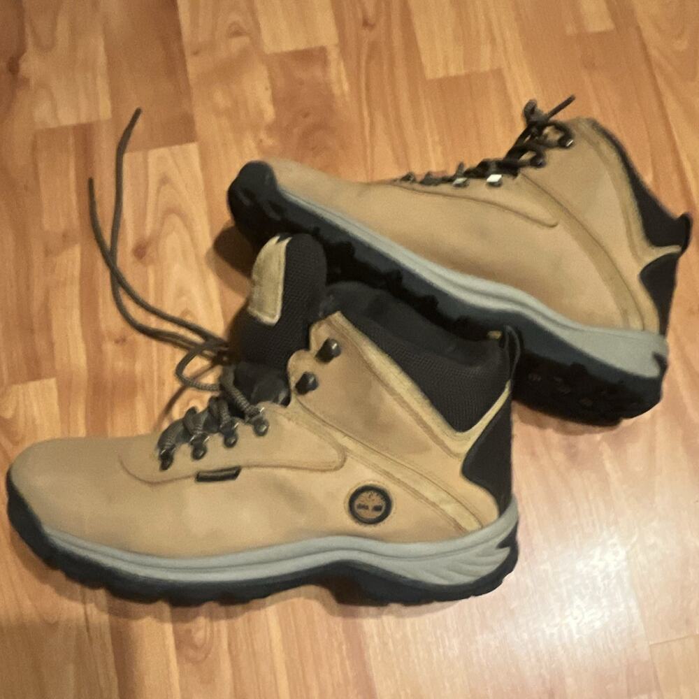 Timberland Men's Waterproof Hiking Boots Beige/Black/Gray US 12 Medium MPN A8346